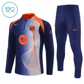 Lasten FC Barcelona Training Huppari 2025-26 Sininen 1/4-Zip